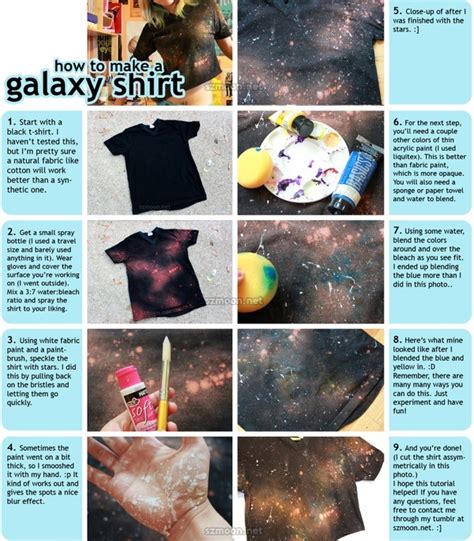 Diy Galaxy Shirt Galaxy Shirt Diy Galaxy Diy Fashion