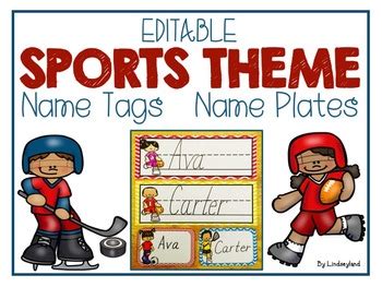 The team, however, continues to sell. EDITABLE Sports Name Tags and Name Plates by Lindseyland ...