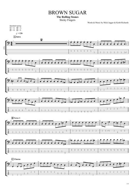 Brown Sugar Tab By The Rolling Stones Guitar Pro Full Score