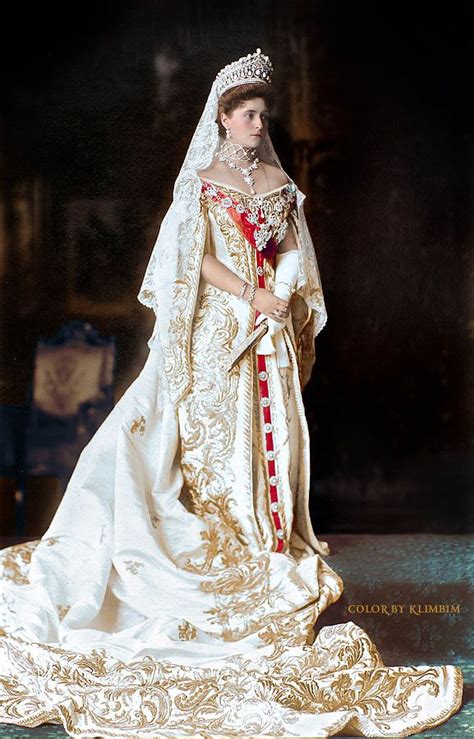 Alexandra Feodorovna Александра Фёдоровна Russian Wedding Dress