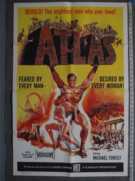Atlas 1961 Folded One Sheet For Sale