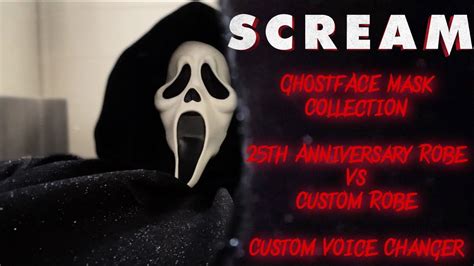 Scream Ghostface Collection Masks Fun World 25th Anniversary Robe