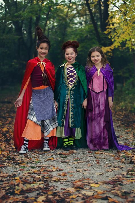 Kids Hocus Pocus Costumes Homemade Sanderson Sisters Diy Costumes