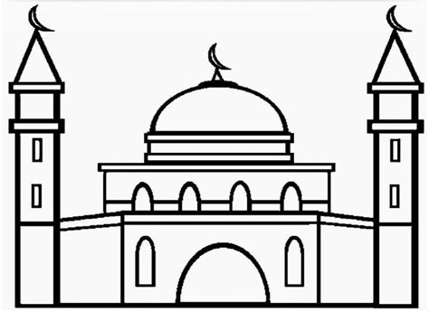 Cara membuat gambar kartun masjid sederhana siswapedia. 11 Contoh Mewarnai Gambar Masjid Sederhana Untuk PAUD/TK ...
