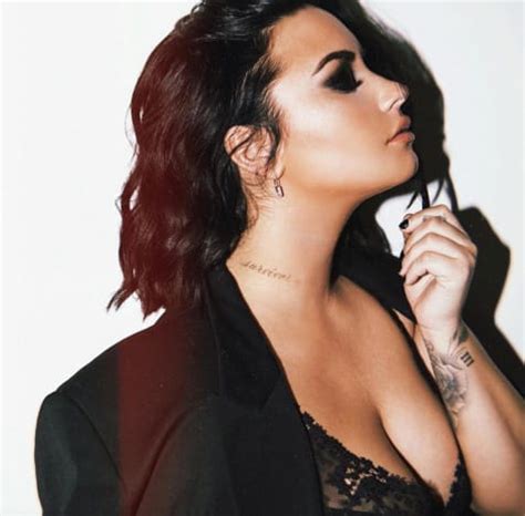 Well you're in luck, because here they come. Demi Lovato: New Neck Tattoo Has Fans Divided! - The ...