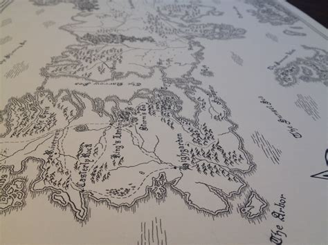 Map Print Of Westeros And Essos Game Of Thrones Etsy
