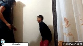 Girl Disciplines Disobient Boy By Kicking Him In The Testicles On Make A Gif