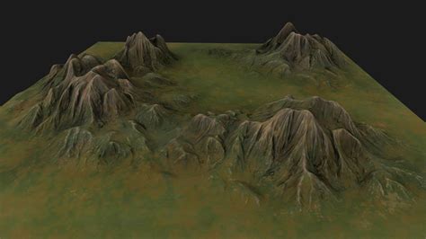 Mountain Landscape 3d Model Pbr Cgtrader