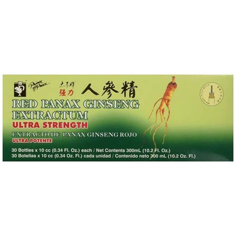 Prince Of Peace Red Panax Ginseng Extractum 30 10 Cc Vials Wholesale
