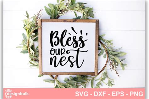 Bless Our Nest Svg Graphic By · Creative Fabrica