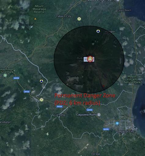 20 Inspirasi Danger Zone Mayon Volcano Location Map Mede Linmin