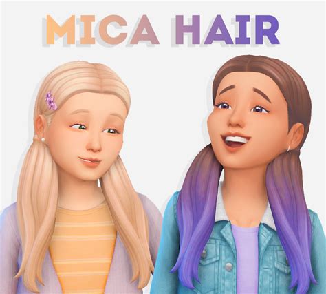 Sims 4 Custom Content Child Hairstyles