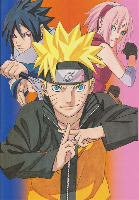 Naruto Sasuke Sakura Illustration Naruto Shippuuden Uzumaki Naruto
