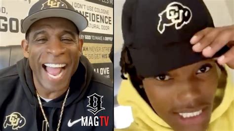 i can t talk deion sanders shocked recruit aaron butler commits to colorado during his live 😱
