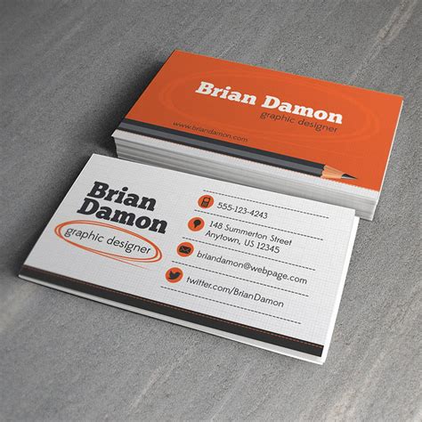 Graphic Designer Business Card Template Design Trunk Customized