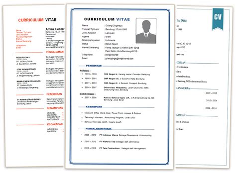 Download free cv resume 2020, 2021 samples file doc docx format or use builder creator maker. Contoh Daftar Riwayat Hidup Format Docx MS Word