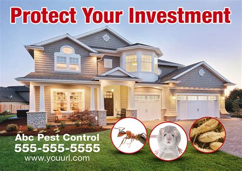 Pest Management Direct Mail Postcards Custom Printed Direct Mail Fly