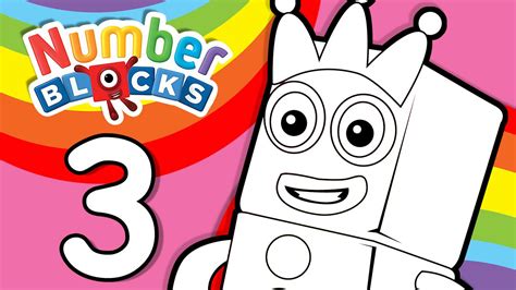 Numberblocks Coloring Page Fun House Toys Numberblocks The Main