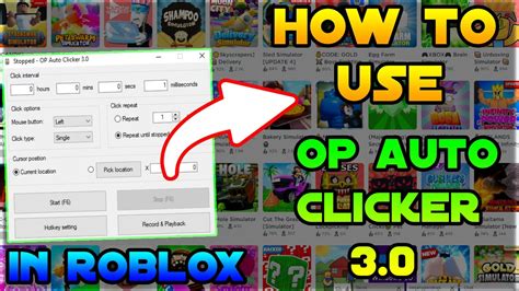 How To Get And Use Op Auto Clicker 30 For Roblox Fastest Auto Clicker