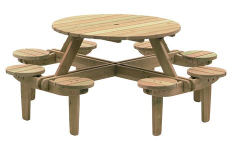 Alexander Rose Pine Gleneagles 8 Seater Picnic Table 11m Hayes