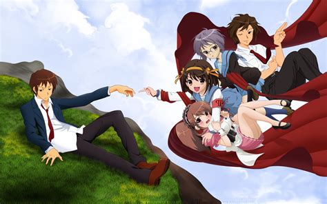 Download The Creation Of Adam Itsuki Koizumi Yuki Nagato Haruhi Suzumiya Mikuru Asahina Kyon