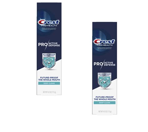 Crest Pro Health Pro Active Defense Deep Clean Toothpaste 2 Pk