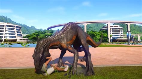 Indoraptor Vs Stegoceratops Breakoutandbattle Jurassic World Evolution Dinosaurs Fighting Youtube