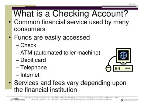 Ppt Checking Account And Debit Card Simulation Powerpoint Presentation