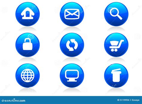 Glossy Web Buttons And Icons Stock Images Image 5119994