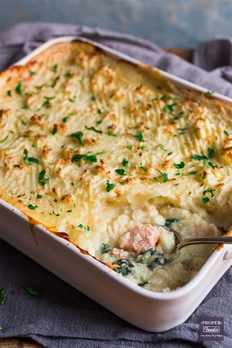 Classic Fish Pie Recipe Baked With A Mash Topping Best Fish Pie