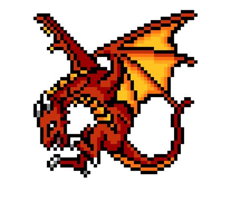 Fire Dragon | Pixel Art Maker