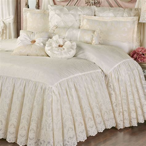 Cameo Lace Romantic Vintage Style Grande Bedspread Bedding