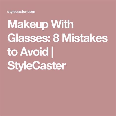 Makeup With Glasses 8 Mistakes To Avoid Stylecaster Black Girl Makeup Girls Makeup Makeup