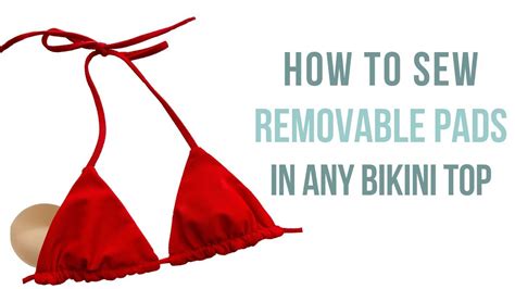 How To Sew Removable Cups In Any Bikini Top Katie Fredrickson Youtube