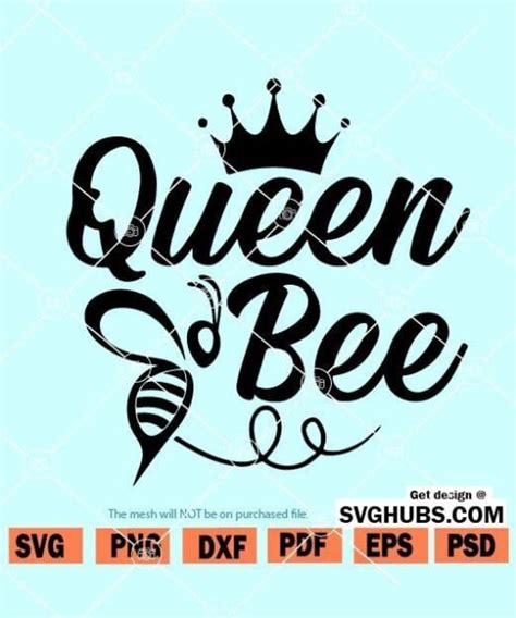 queen bee svg file queen bee png boss svg queen svg bee svg
