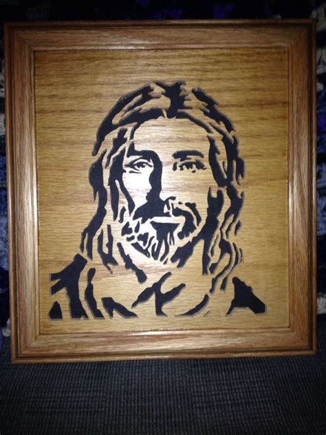 This Is A Scroll Saw Portrait Of Jesus Christ Scroll Saw Scroll Saw