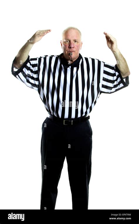 Basketball Referee Signaling A Loose Ball Foul Stock Photo Alamy