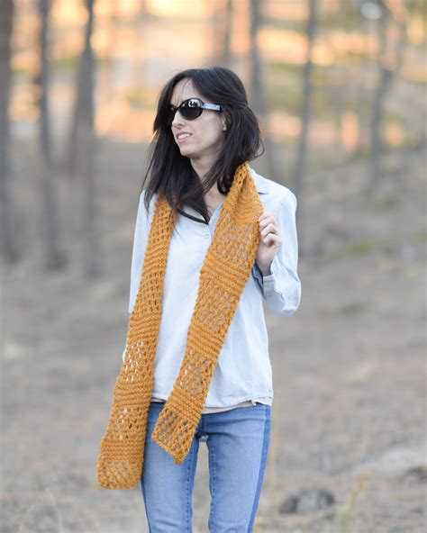 Honeycombs Summer Easy Scarf Knitting Pattern Mama In A Stitch
