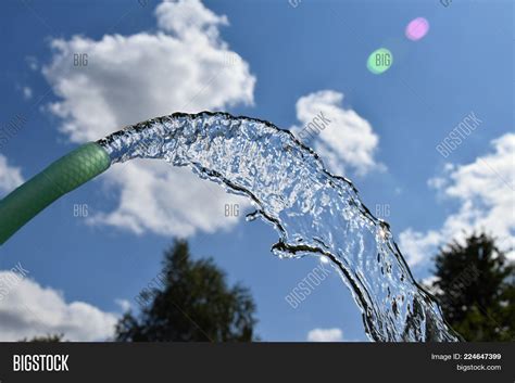Water Flows Garden Image And Photo Free Trial Bigstock
