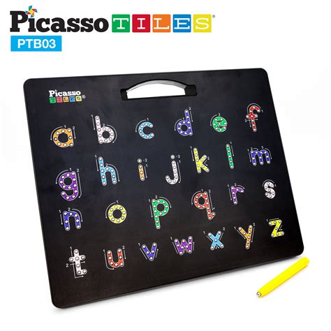 Picassotiles Large 12x10 Magnetic Alphabet Board Upper And Lower Case