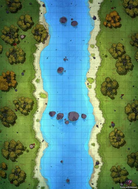 Forest River 22x30 Public Dice Grimorium On Patreon Fantasy Map