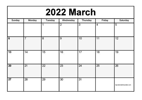 Printable Calendar 2022 2022 Printable Monthly Calendar Fred Rommout