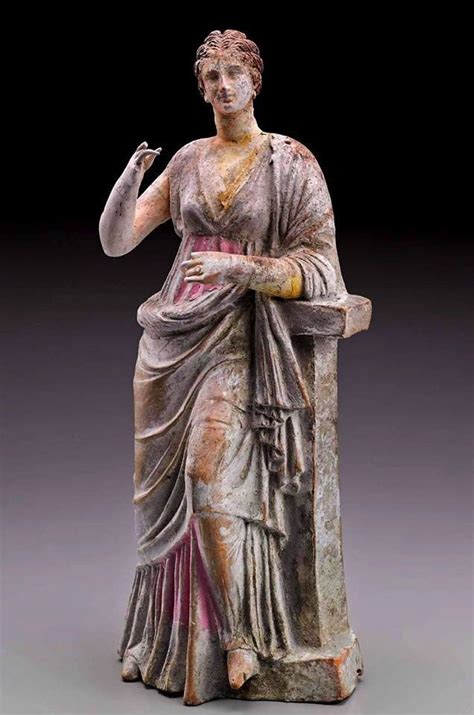 Statuette Of Aphrodite Or A Muse Found In The Tomb Of The Erotes