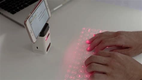 Worlds Most Advanced Laser Projected Keyboard Youtube