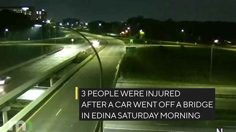 Watch Car Falls Off Bridge In Edina