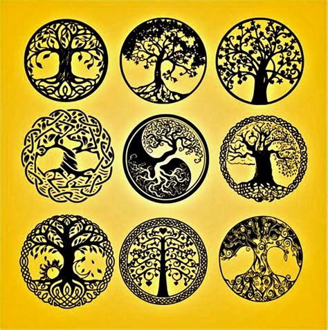Circle Tree Graphic Printables Norse Tattoo Celtic Tattoos Maori