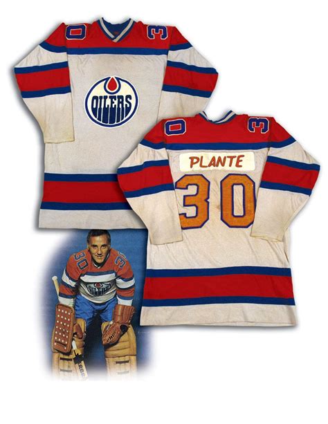 Lot Detail 1974 75 Jacques Plante Wha Edmonton Oilers Game Worn Jersey