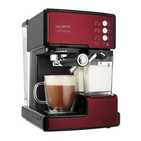 Mr Coffee Cafe Barista Espresso And Cappuccino Maker Red Bvmc