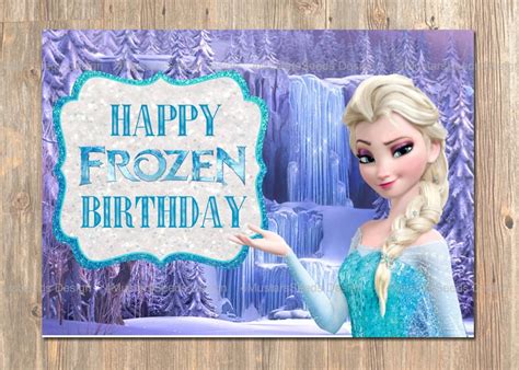 Frozen Birthday Card Happy Birthday Cards By 4mustardseeds
