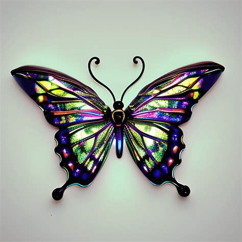 Beautiful Iridescent Butterfly Wings · Creative Fabrica